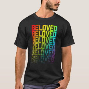 Camiseta Belovado Lgbtq+ Orgulho gay Arco-Íris Texto Fade G