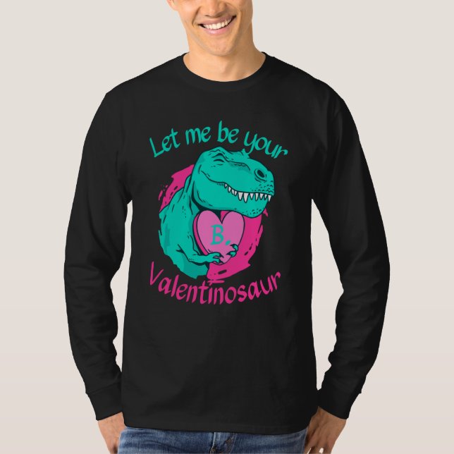 Camiseta Beloved B Initial Let me by your Valentines Day Di (Frente)