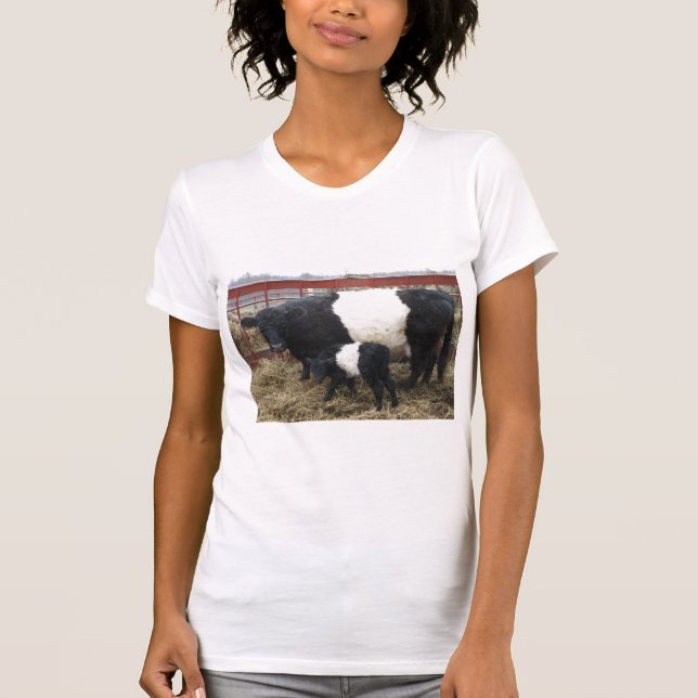 Camiseta Beltie Cow e Calf T-Shirt (Frente)