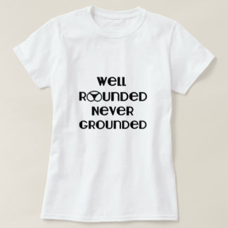 Camiseta Bem Arredondado Nunca Enrolado Camisa-T