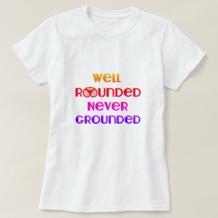 Camiseta Bem Arredondado Nunca Enrolado Camisa-T