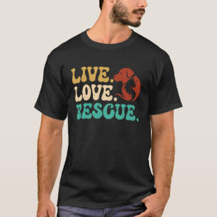 Camiseta Bem-estar animal AMOR AMOR RESGATE Direitos dos An