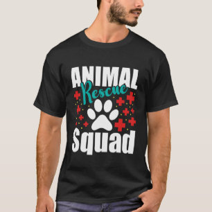 Camiseta Bem-estar Animal ESQUADRÃO DE RESGATE DE ANIMAIS A