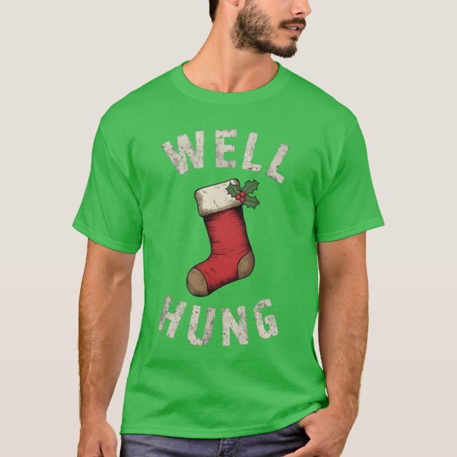 Camiseta Bem Hung Dirty Christmas Stocks Gift bo (Frente)