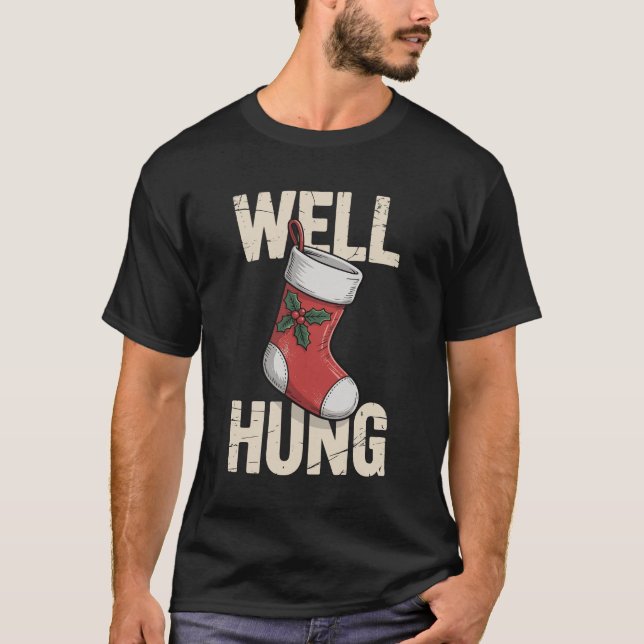 Camiseta Bem, Hung Dirty Christmas Stocks Xmas (Frente)