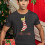 Camiseta Bem pendurado no Natal travado<br><div class="desc">Este design foi criado através da arte digital. Você pode mudar o estilo desta camisa escolhendo Mais > sob a opção de estilo. Ele pode ser personalizado na área fornecida ou personalizada escolhendo o clique para personalizar a opção e alterar o nome, as iniciais ou as palavras. Você também pode...</div>