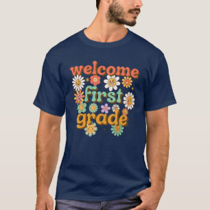 CAMISETA BEM-VINDO 1RUA DE VOLTA À ESCOLA DO PRIMEIRO DIA