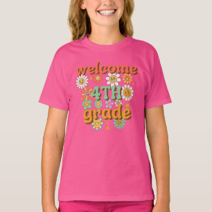 CAMISETA BEM-VINDO 4º ANO DE VOLTA À ESCOLA PRIMEIRO DIA DE