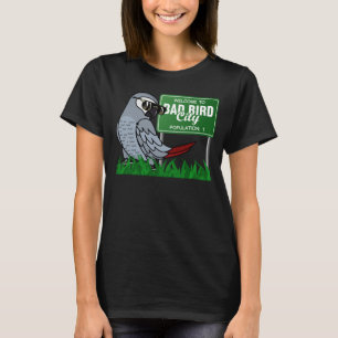 Camiseta Bem-Vindo À Cidade De Maus Pássaros I Cinzas Afric