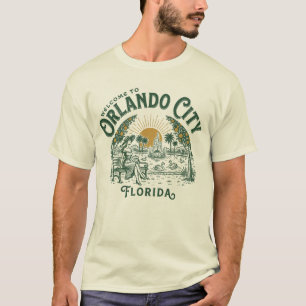 Camiseta Bem-vindo à cidade de Orlando Flórida