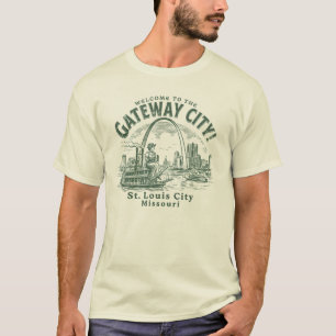 Camiseta Bem-vindo à Cidade Gateway St. Louis Missouri