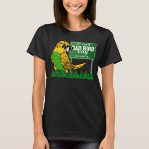 Camiseta Bem-Vindo À Cidade Má De Pássaro Eu Sou O Orçament