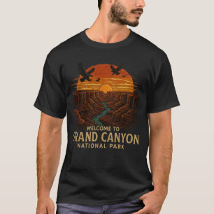 Camiseta Bem-vindo à Embroiderme Grand Canyon National USA