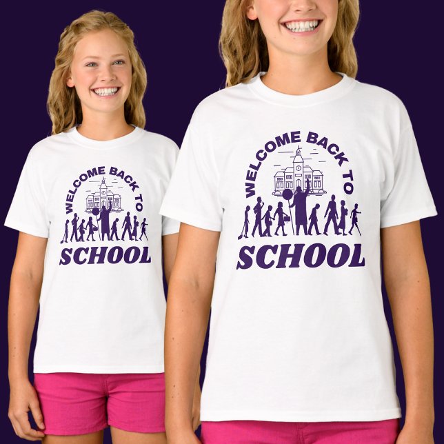 Camiseta Bem-Vindo À Escola (Criador carregado)