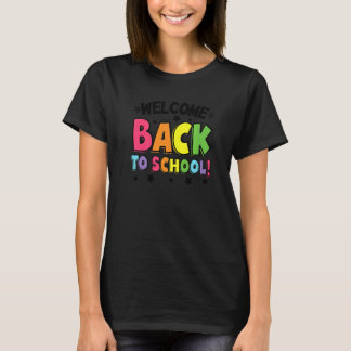 Camiseta Bem-Vindo À Escola No Primeiro Dia Do Professor