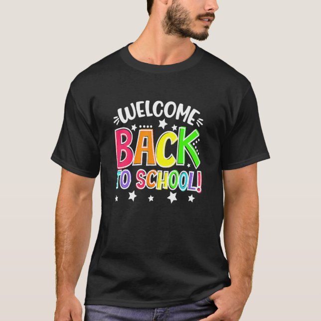 Camiseta Bem-Vindo À Escola Para Estudantes E Professores 1 (Frente)