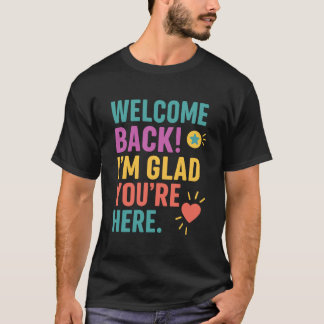 Camiseta Bem-Vindo À Escola, Presente De Apreciação Do Prof