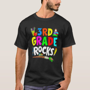 Camiseta Bem-Vindo À Esquadra De Rochas Da 3ª Classe Da Esc