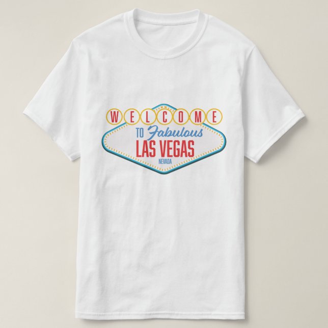 Camiseta Bem-vindo a Fabuloso las vegas (Frente do Design)