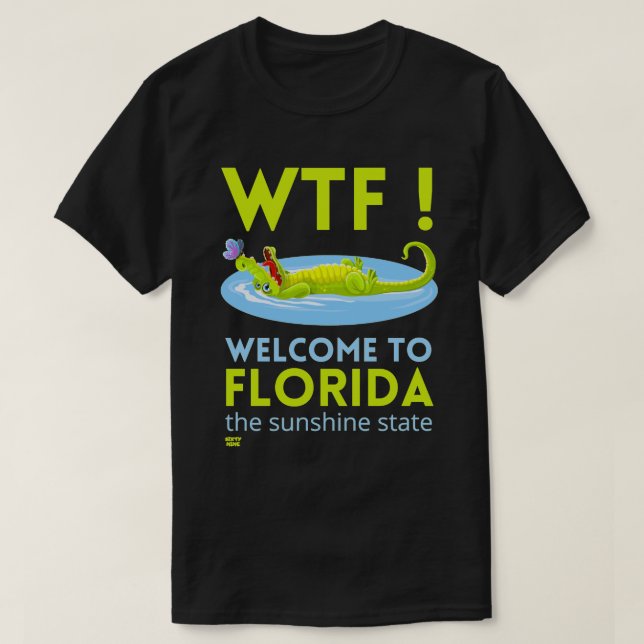 Camiseta "BEM-VINDO À FLÓRIDA" engraçado (Frente do Design)