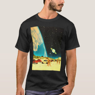 Camiseta Bem-Vindo À Galaxy Beach Retro Futurística