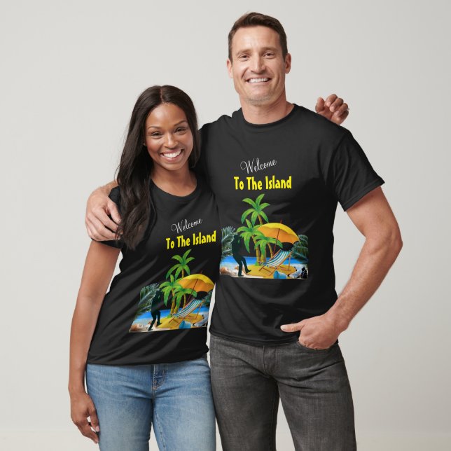 Camiseta Bem-vindo à Ilha (Unissex)