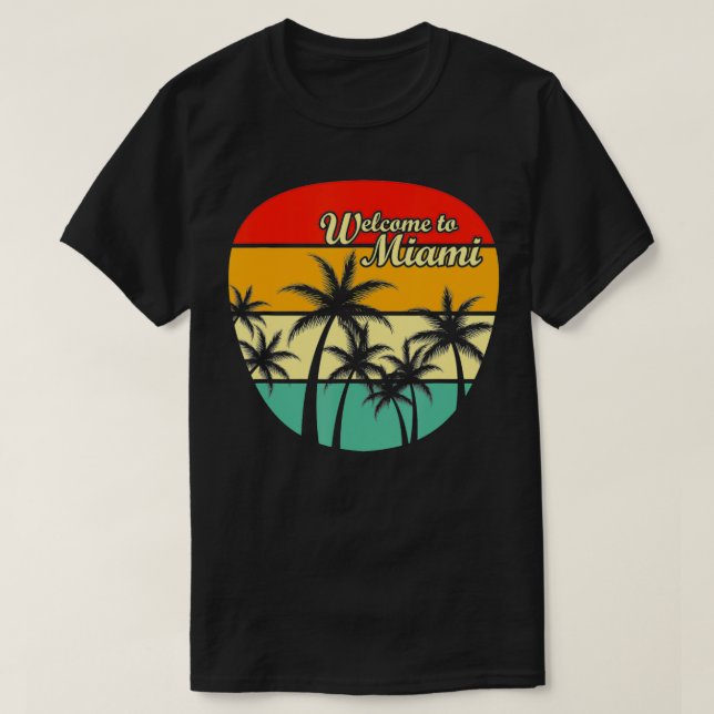 Camiseta Bem-vindo a Miami (Frente do Design)