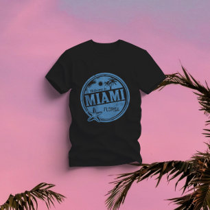 Camiseta Bem-vindo a Miami na Flórida - Viagem de Retro Vin