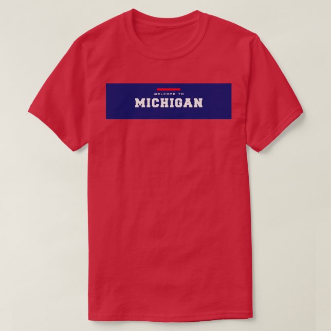 Camiseta Bem-vindo a Michigan (Frente do Design)