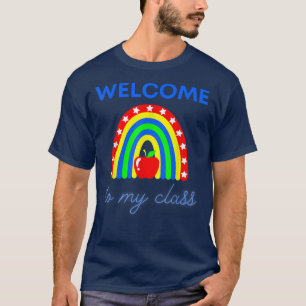 Camiseta Bem-vindo à minha Roupa de classe para professor F