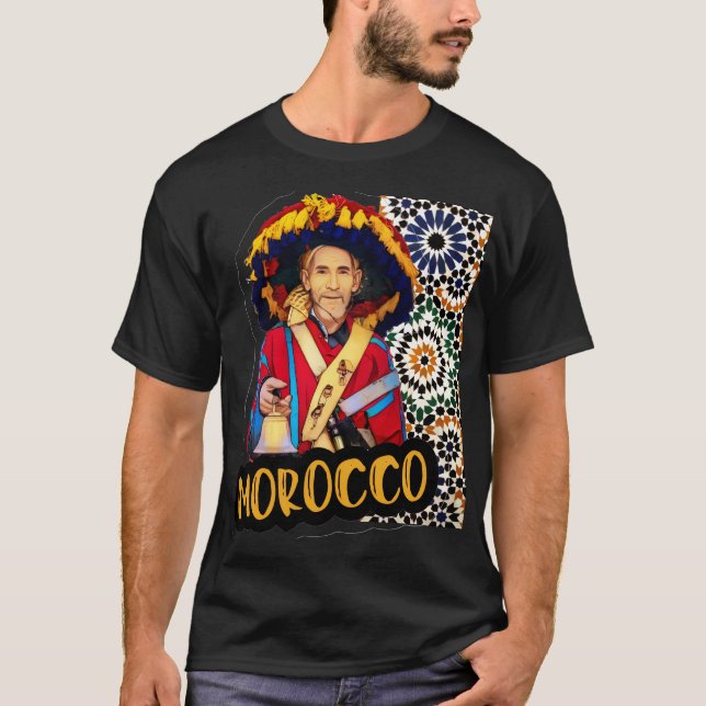 Camiseta bem-vindo a morocco (Frente)