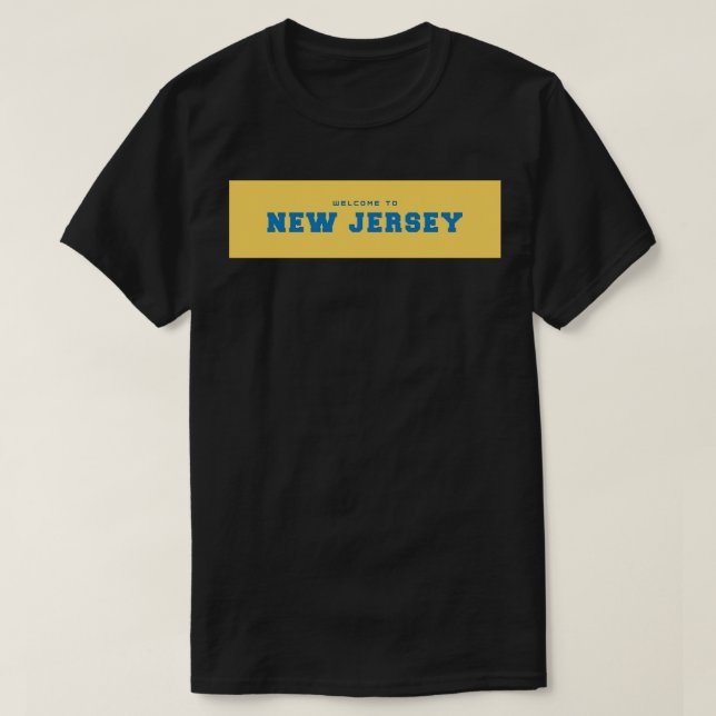 Camiseta Bem-vindo a New Jersey 1 (Frente do Design)