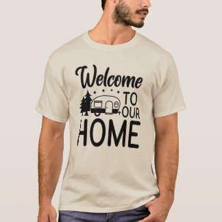 Camiseta Bem-vindo à Nossa Casa – Amor Familiar & Casa Acon