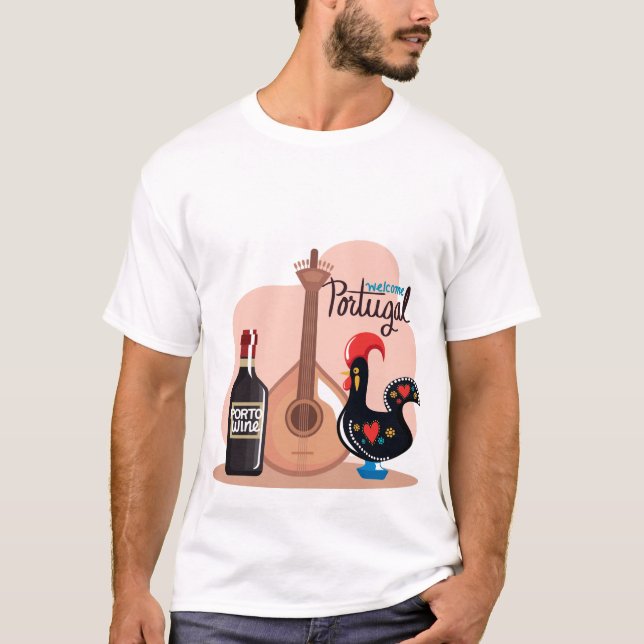 Camiseta Bem-vindo a Portugal T-Shirt (Frente)