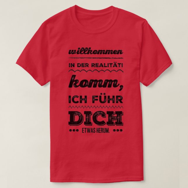 Camiseta Bem-vindo à realidade 4 (Frente do Design)