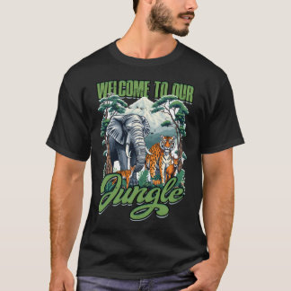 Camiseta Bem-vindo à Selva - Diversão