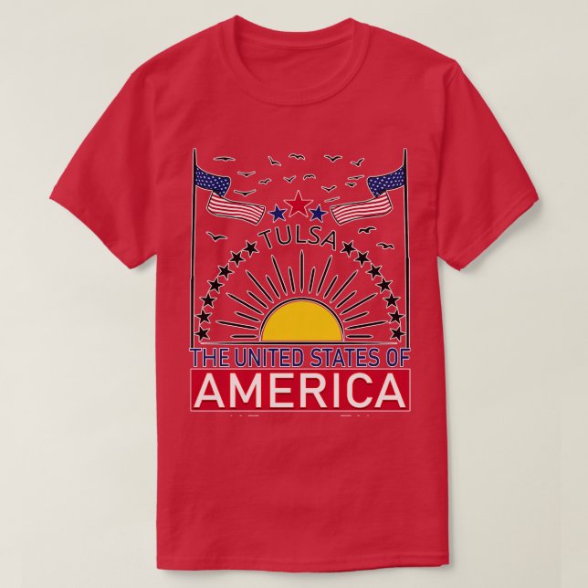 Camiseta Bem-vindo a Tulsa Bem-vindo a Oklahoma (Frente do Design)