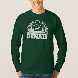 Camiseta Bem-vindo ao Alaska. Denali - Logotipo branco