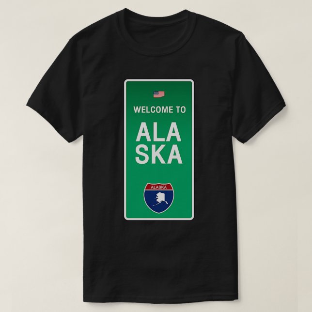 Camiseta Bem-vindo ao Alaska TShirt (Frente do Design)
