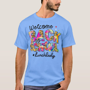 Camiseta Bem-Vindo Ao Almoço Da Escola Lady Leopard Tie Dye