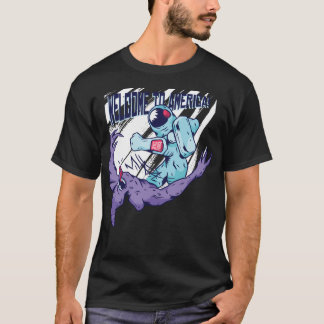 Camiseta Bem-Vindo Ao Astronauta Americano