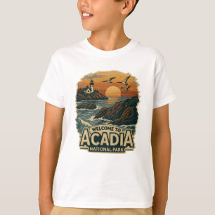 Camiseta Bem-vindo ao Boriderme Acadia National USA Park