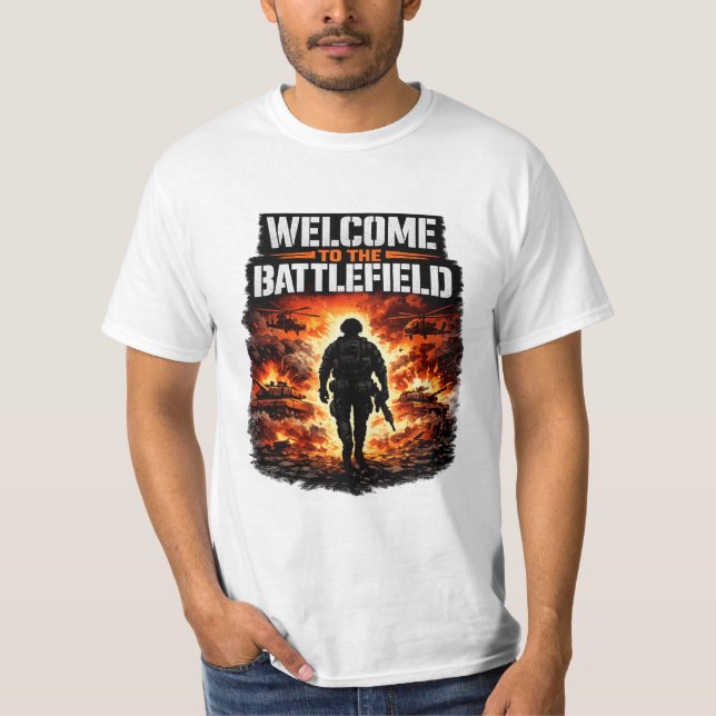 CAMISETA BEM-VINDO AO CAMPO DE BATALHA (Frente)