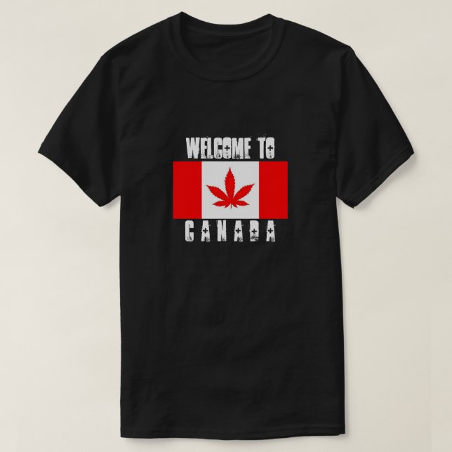 CAMISETA BEM-VINDO AO CANADÁ (Frente do Design)