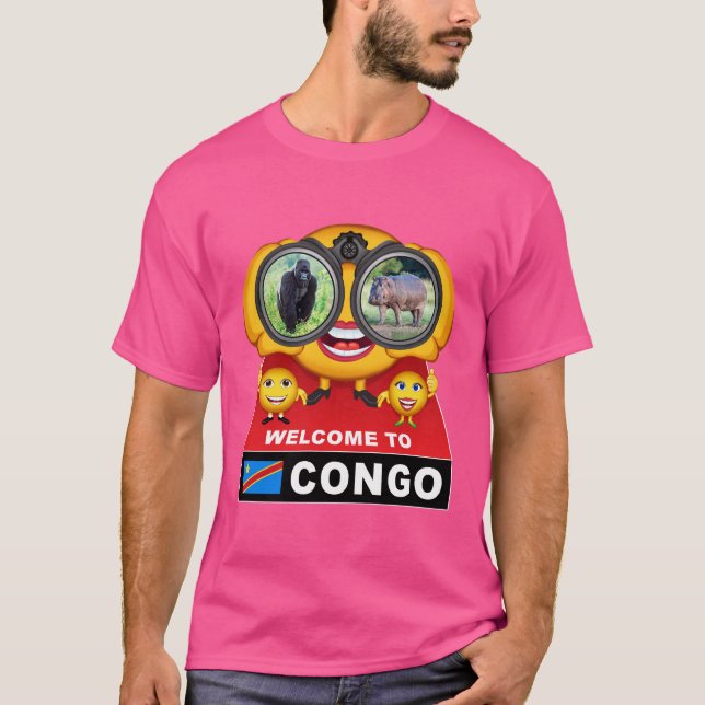 Camiseta Bem-vindo ao Congo (Frente)