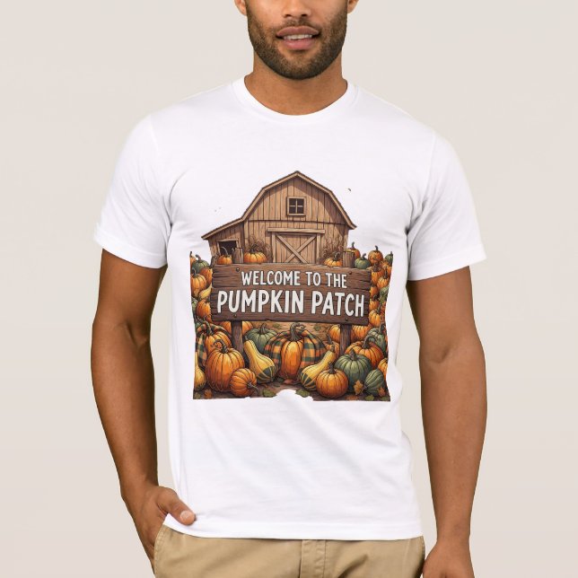 Camiseta Bem-vindo ao Ilustre Outono Rústico do Campo de Ab (Frente)