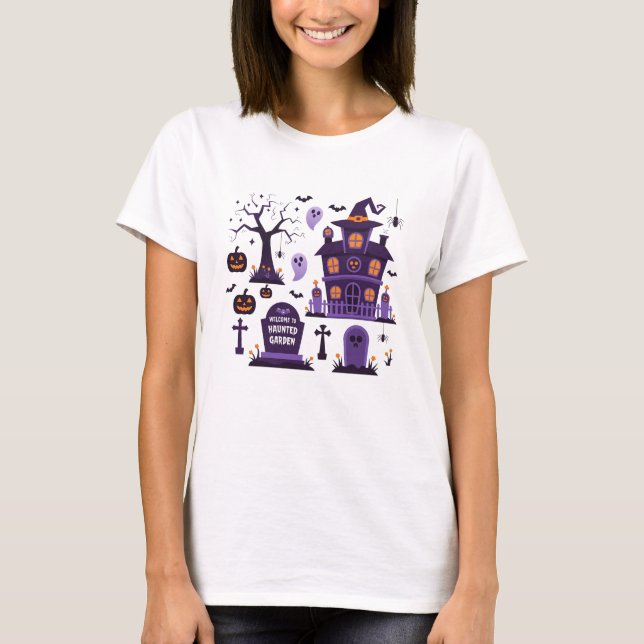 Camiseta Bem-vindo ao jardim assombrado (Frente)