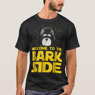 Camiseta Bem-vindo ao lado Latido da miniatura Schnauzer Fu