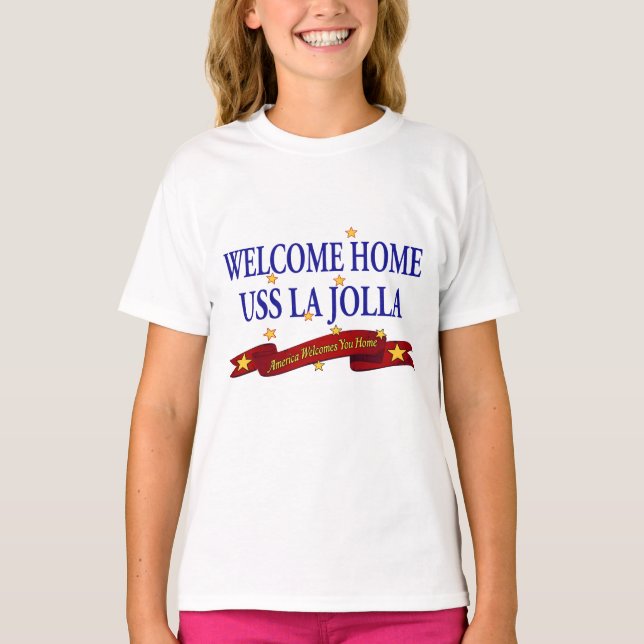 Camiseta Bem-vindo ao lar USS La Jolla (Frente)