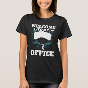 Camiseta Bem-vindo ao Meu Escritório Parapente Asa Delta Pa
